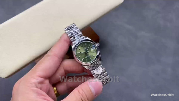 Unisex's Rolex Day Date 36-118138 0003, Solid 18K Yellow Gold, Green Dial Green