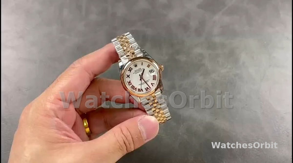Replique Rolex Day Date 36-m128396TBR 0016 pour femme, platine, turquoise, cadran romain serti de diamants, lunette en diamants, bleu