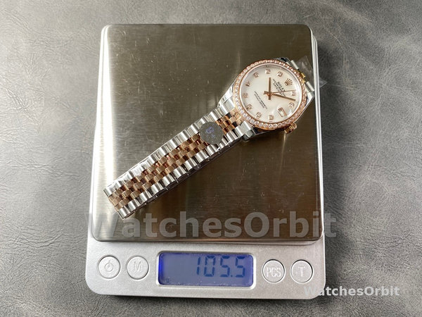 Rolex Datejust 31mm Stainless Steel and Rose Gold 278381RBR Mop Diamond Jubilee