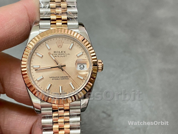 Replica Rolex Datejust 31mm Oro Rosa Quadrante Giubileo m278271 0010 Donna Quadrante Oro Rosa