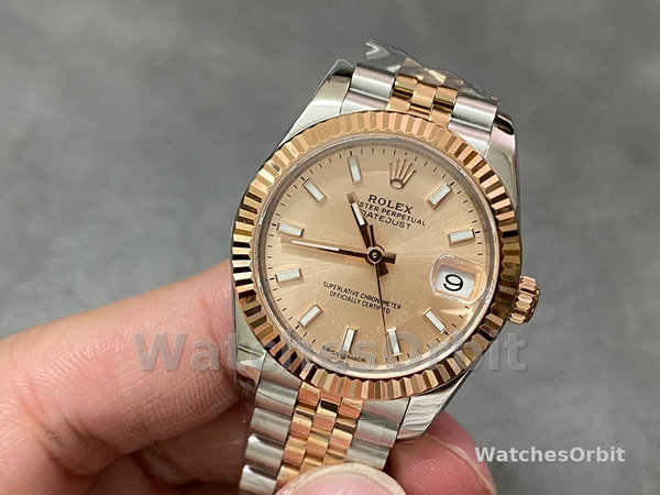 Replica Rolex Datejust 31mm Oro Rosa Quadrante Giubileo m278271 0010 Donna Quadrante Oro Rosa