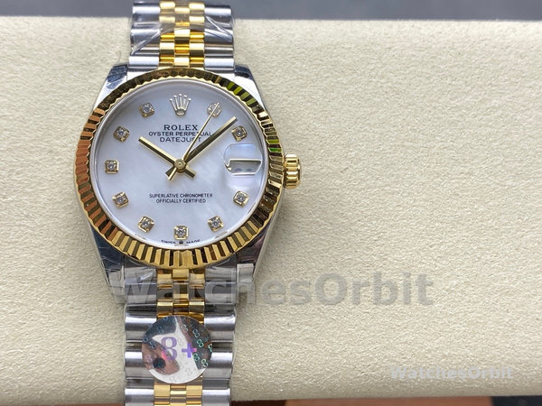 Womens Rolex Datejust 31-278273 0028, Stainless Steel & Yellow Gold, MOP Diamond Jubilee, Mop Replica Watch Image