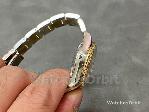 Replica Rolex Datejust donna 31 mm oro giallo quadrante romano diamante 278383rbr 0001 quadrante bianco
