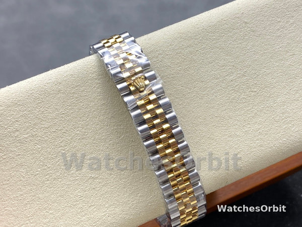 Rolex Datejust 31mm Stainless Steel and Yellow Gold 278383rbr 0002 White Roman Jubilee