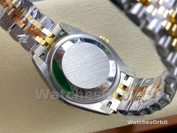 Replica Rolex Datejust donna 31-278383RBR 0022, acciaio inossidabile e oro giallo, giubileo di diamanti grigio, grigio