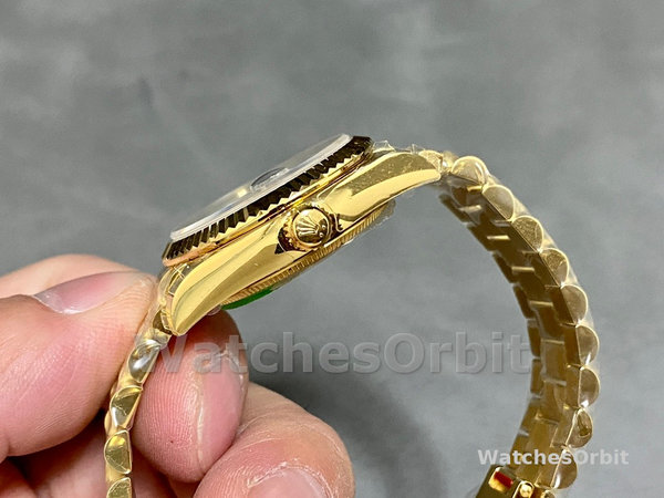 Replica Heren Rolex Daytona-PVD Ceramic Bezel, GET Best Edition, Groen Rubber Strap Skelet wijzerplaat