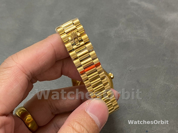 Replica Dames Rolex Datejust 31-M278278, Geelgoud, Donkergrijze Romeinse VI, President Donkergrijze Wijzerplaat