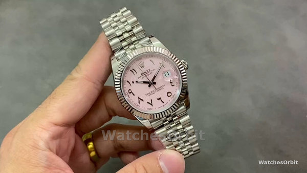 Replica Rolex Datejust Uomo Medio Oriente Digitale Quadrante Rosa Lunetta Scanalata M126234 Quadrante Rosa