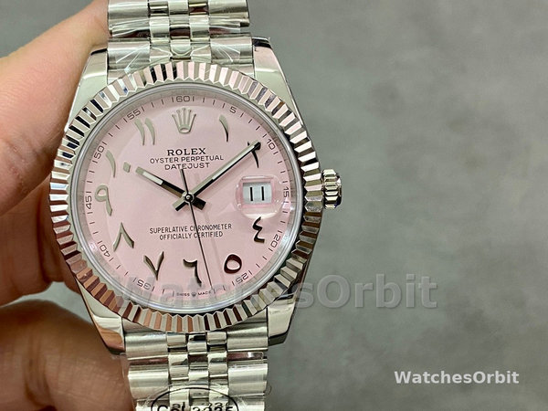 Replica Rolex Datejust Uomo Medio Oriente Digitale Quadrante Rosa Lunetta Scanalata M126234 Quadrante Rosa