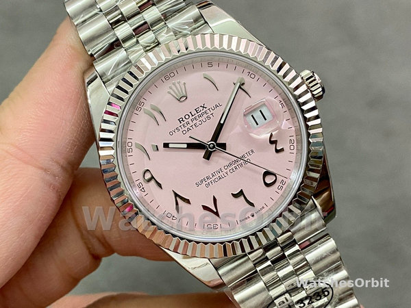 Replica Rolex Datejust Uomo Medio Oriente Digitale Quadrante Rosa Lunetta Scanalata M126234 Quadrante Rosa