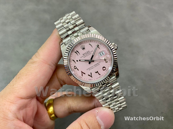 Replica Rolex Datejust Uomo Medio Oriente Digitale Quadrante Rosa Lunetta Scanalata M126234 Quadrante Rosa