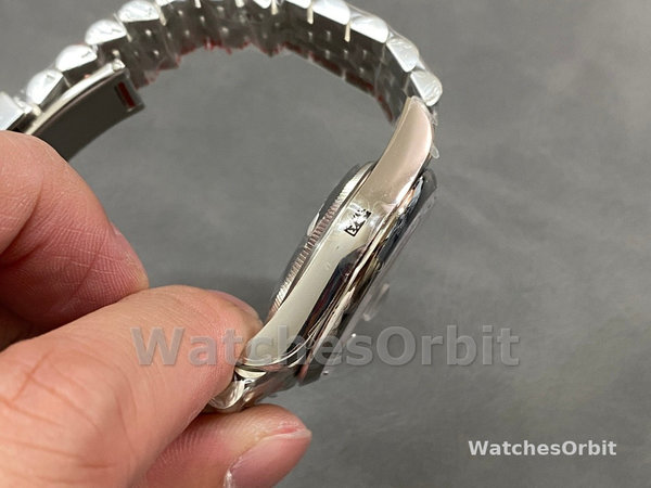 Replica Rolex Datejust 36-M126200-0023, Acciaio inossidabile, Quadrante verde menta, Giubileo, Quadrante verde, Donna