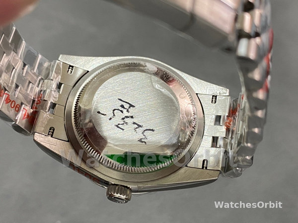 Replica Rolex Datejust 36-M126200-0023, Acciaio inossidabile, Quadrante verde menta, Giubileo, Quadrante verde, Donna