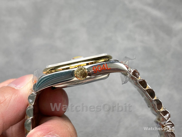 Replica Rolex Datejust 36-126203 0029 voor dames, tweekleurig, witte wijzerplaat, Romeinse cijfers