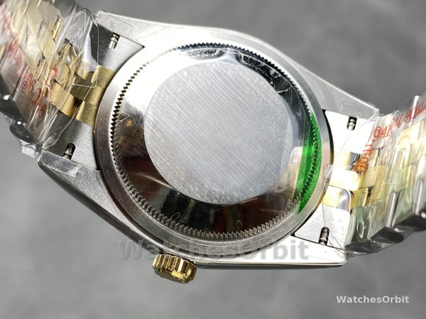 Replica Rolex Datejust 36-126203 0029 voor dames, tweekleurig, witte wijzerplaat, Romeinse cijfers