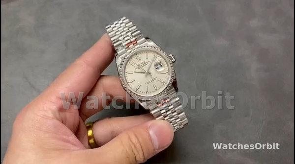 Women's Rolex Datejust 36-M126284RBR 0005, White Gold & Diamonds, Silver Dial, Women’s Silver Dial