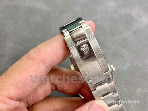 Replica Rolex Datejust 36-126234 da donna, oro bianco, lunetta scanalata, quadrante verde unisex