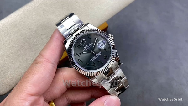 Replica Rolex Datejust 36 Wimbledon Quadrante unisex Midsize 126234 0046 Quadrante grigio