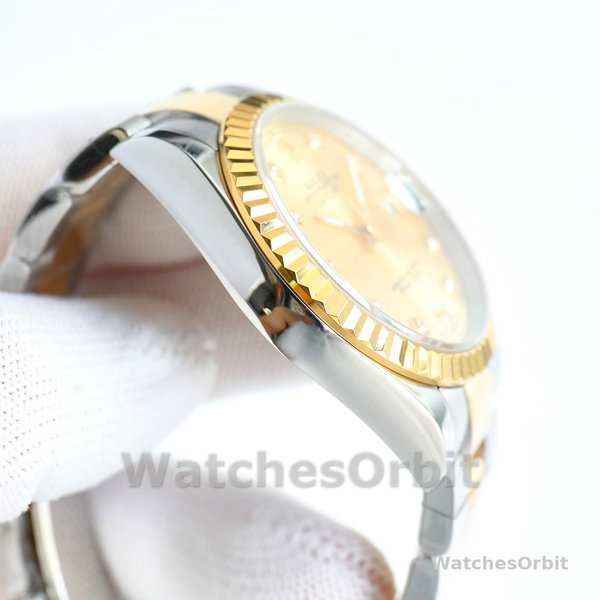 Unisexs Rolex Datejust 36mm Unisex-126233 0018-Champagne Diamond Dial Champagne Replica Image