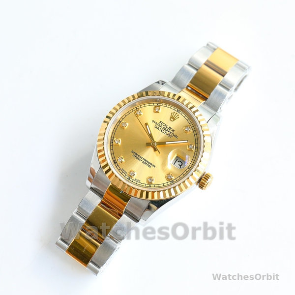 Unisexs Rolex Datejust 36mm Unisex-126233 0018-Champagne Diamond Dial Champagne Replica Image