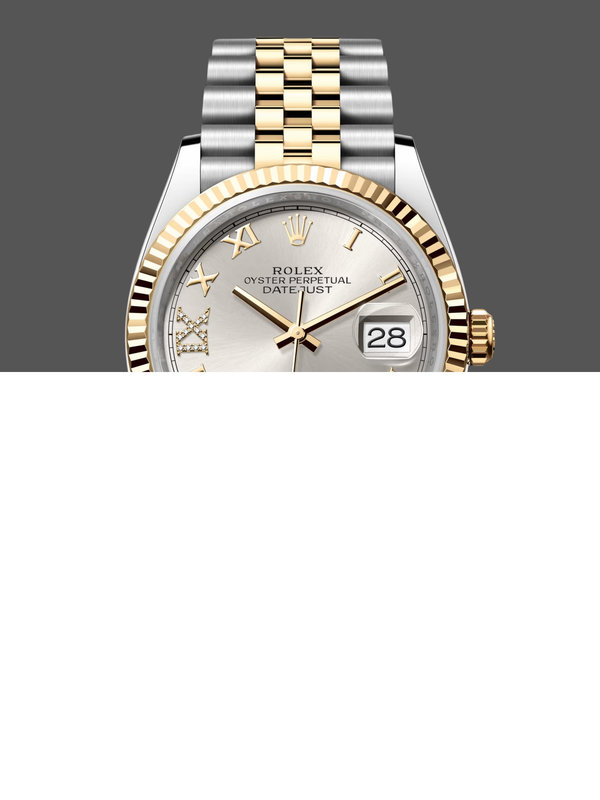 Rolex Datejust 36MM 126233 0031 Silver Roman Numeral Dial Fluted Bezel Unisex Replica Watch