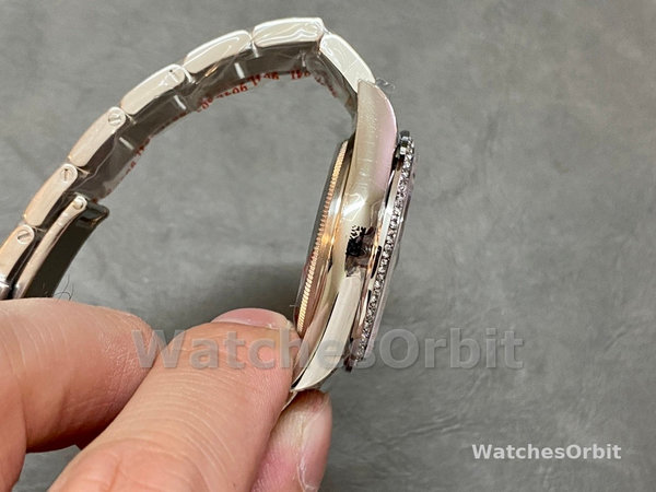 Replica Rolex Datejust 36-m126284rbr 0022 da donna, acciaio inossidabile, quadrante romano argento, Oyster, quadrante argento