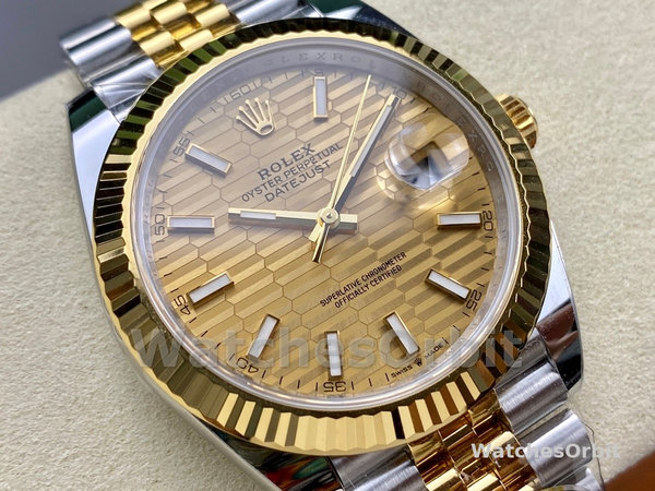Replica Unisex's Rolex Explorer 36-M124273 0001, zwarte wijzerplaat, geel goud
