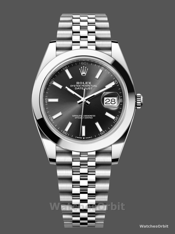 Rolex Datejust 41 41mm 126300 0012 Bright Black Index Dial