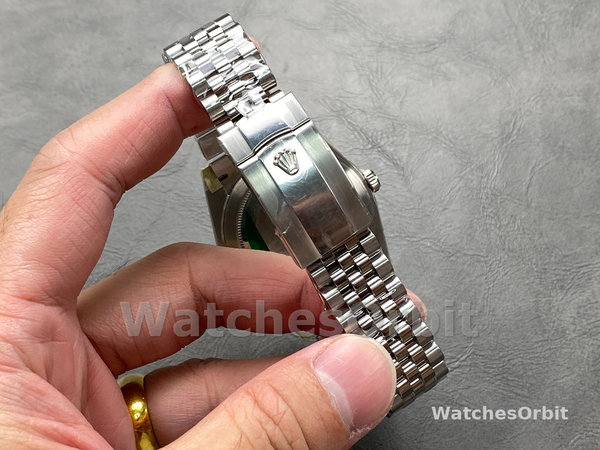 Replica Heren Rolex Datejust 41-126333 0013, zwarte wijzerplaat, geribbelde lunette, zwart voor heren