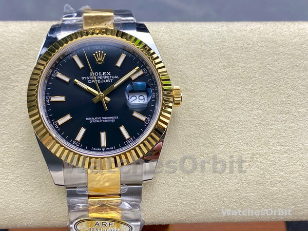Replica Heren Rolex Day Date-M228206 0025, President, Blauwe Arabische Wijzerplaat