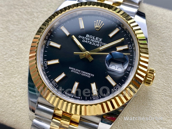 Rolex Datejust 41 Black Dial Gold & Steel 126333 0014 Men's Watch