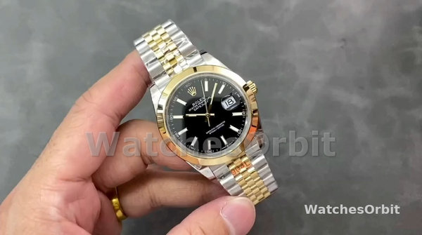 Replique Hommes Rolex Datejust 41mm Black Dial Jubilee Bracelet Hommes - M126303 0014 Black Dial