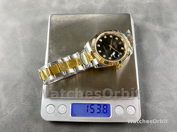 Replica Heren Rolex Day Date-M228206 0025, President, Blauwe Arabische Wijzerplaat