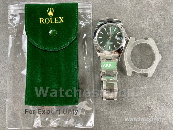 Rolex Datejust 41 Green Stick Dial Oyster m126300 0019 Men's Watch