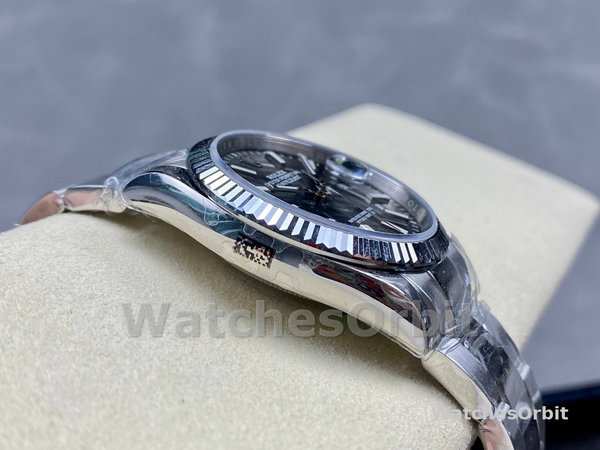 Rolex Datejust 41 Grey Dial Oystersteel & White Gold Steel Strap m126334 0013