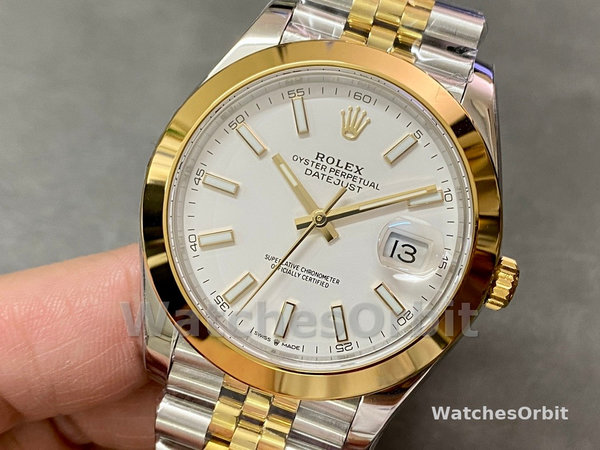 Rolex Datejust 41 m126303 0015 Two Tone White Dial Men's Watch