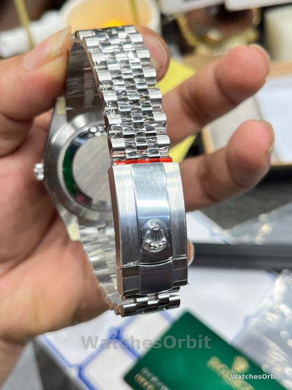 Replica Rolex Datejust 41 Menta Quadrante Verde Acciaio Inox 126300 Uomo Quadrante Verde