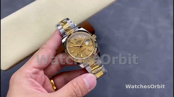 Women's Rolex Datejust 31-m278381RBR 0032, Rose Gold, Silver Floral Motif Diamond Dial, Diamond Bezel, Silver
