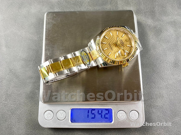 Replica Rolex Datejust 31-m278381RBR 0032 voor dames, roségoud, zilver met bloemmotief, diamanten wijzerplaat, diamanten lunette