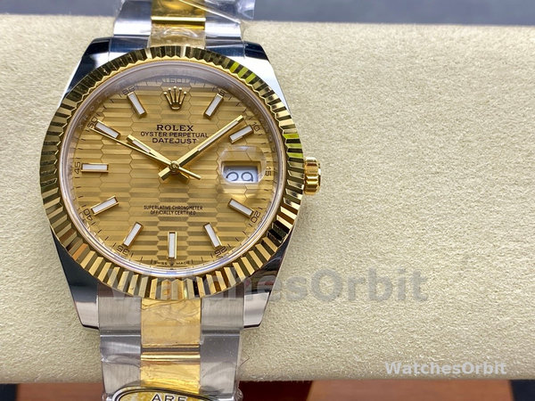 Replica Rolex Datejust 31-m278381RBR 0032 voor dames, roségoud, zilver met bloemmotief, diamanten wijzerplaat, diamanten lunette