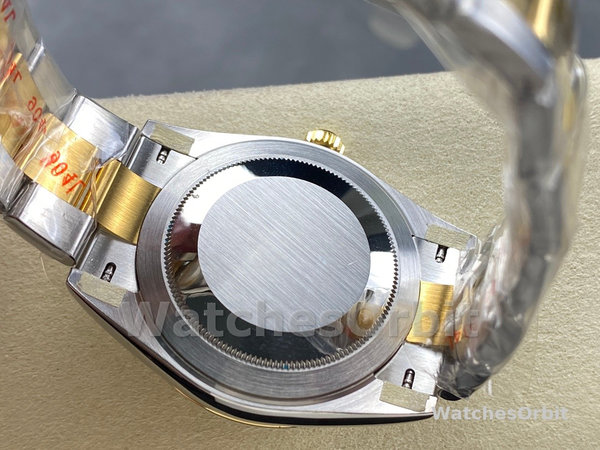 Replica Rolex Datejust 31-m278381RBR 0032 voor dames, roségoud, zilver met bloemmotief, diamanten wijzerplaat, diamanten lunette