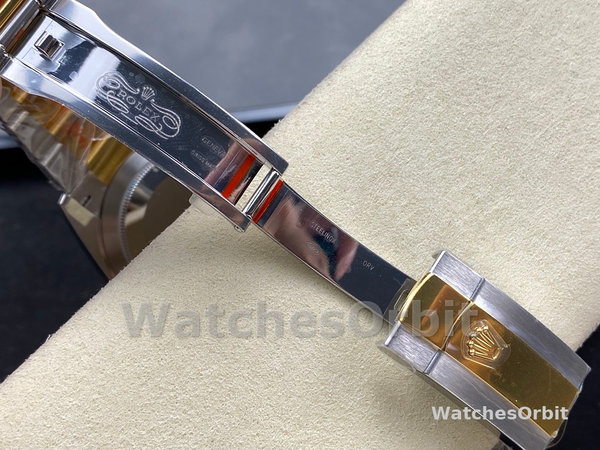 Replica Rolex Datejust 31-m278381RBR 0032 voor dames, roségoud, zilver met bloemmotief, diamanten wijzerplaat, diamanten lunette