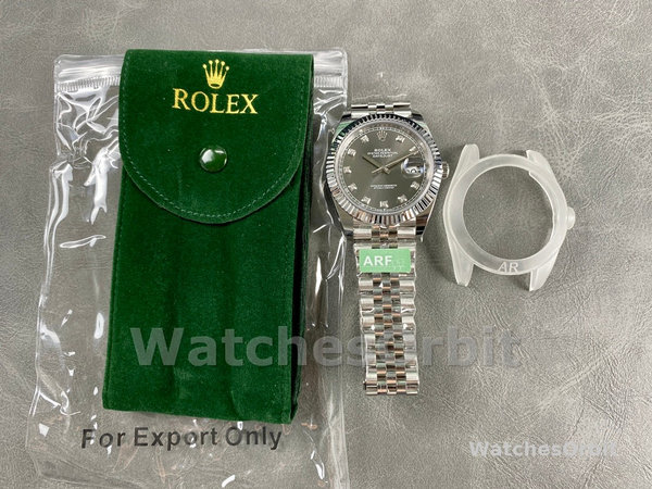 Rolex Datejust 41 Rhodium Diamond Dial Fluted Bezel m126334 0006 Men's Watch