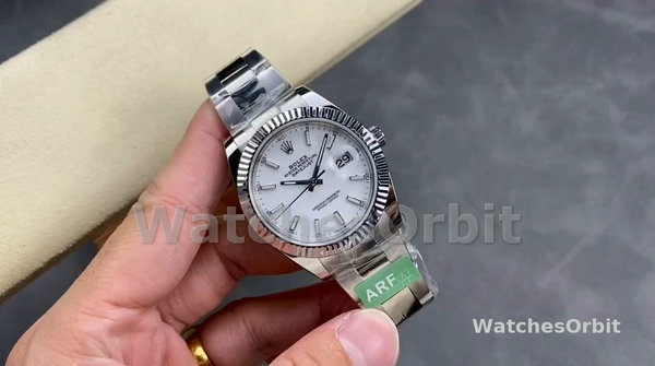 Men's Rolex Datejust 41-M126334, Stainless Steel & White Gold, White Dial, Men’s White Dial