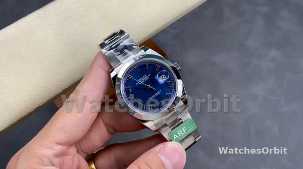 Men's Rolex Datejust 41-M126300 0017, Stainless Steel, Azzuro Blue Roman Dial, Men’s Blue Dial
