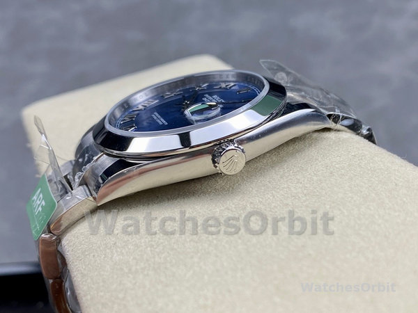Replica Rolex Datejust 41-M126300 0017, Roestvrij staal, Romeinse wijzerplaat Azzuro Blue, herenblauwe wijzerplaat