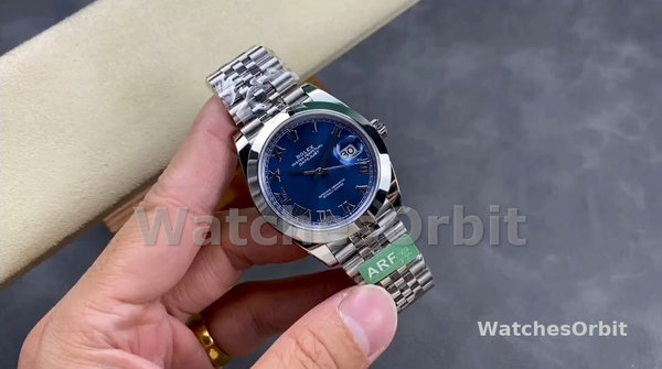 Men's Rolex Datejust 41-M126300 0018, Stainless Steel, Blue Roman Dial, Jubilee Bracelet, Men’s Blue Dial
