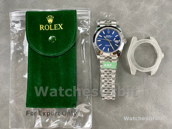 Rolex Datejust 41 Stainless Steel Smooth 126300 0024 Blue Stick Dial