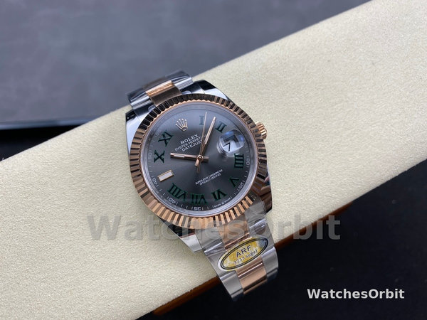 Rolex Datejust 41 Steel and Everose Gold Wimbledon Dial Oster Band m126331 0015