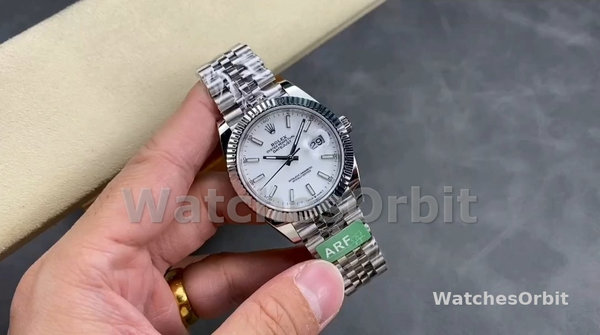 Men's Rolex Datejust 41-M126334 0010, Steel & White Gold, White Dial, Jubilee Bracelet, Men’s White Dial